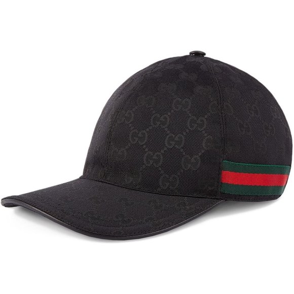 Gucci Original GG Canvas Baseball Hat with Web Beige/Blue  Gucci Original GG canvas baseball hat with Web